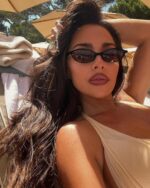 GUVIVI Retro Oval Sunglasses for Women Chic Cat Eye 90s Sunnies Lightweight Narr... - Image 11