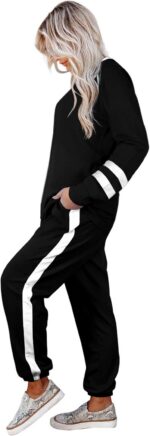 Aloodor Sweatsuit for Women 2 Piece Outfits for Womens Crewneck Sweatshirts Pull... - Image 4