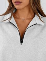 Trendy Queen Women's Oversized Half Zip Fleece Sweatshirts-Cozy Pullover, Sweate... - Image 6