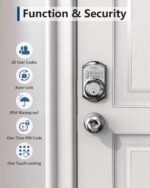 TEEHO TE001 Keyless Entry Door Lock with Keypad - Smart Deadbolt Lock for Front ... - Image 7