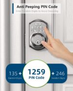 TEEHO TE001 Keyless Entry Door Lock with Keypad - Smart Deadbolt Lock for Front ... - Image 8