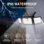 MIHANI Solar Flood Lights Outdoor, 2500LM Motion Sensor Security Lights with 270... - Image 6