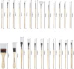 Paint Brushes Set of 24 Pieces Wooden Handles Brushes with Canvas Brush Case, Pr... - Image 3