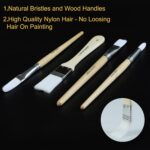 Paint Brushes Set of 24 Pieces Wooden Handles Brushes with Canvas Brush Case, Pr... - Image 6