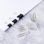 FUDAO FAMILY Paper Clips & Binder Clips, 340 PCS Assorted Sizes, Silver & Black,... - Image 5