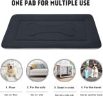 Large Dog Bed Soft Dog Crate Pad Mat, 42 in Non-Slip Bottom Washable Dog Sleepin... - Image 6