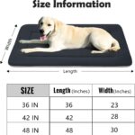 Large Dog Bed Soft Dog Crate Pad Mat, 42 in Non-Slip Bottom Washable Dog Sleepin... - Image 8