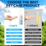 Pet Steam Brush Spray Refill for Dogs & Cats – Concentrated Waterless Shampoo, 3... - Image 5