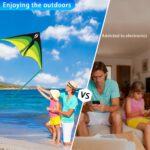 Large Delta Kite for Kids & Adults - Easy to Fly Outdoor Kites for Kids Ages 8-1... - Image 4