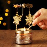 Snowflake Rotating Scented Candle, Gifts for Women Mom Daughter Sister Wife | Bi... - Image 3