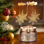 Snowflake Rotating Scented Candle, Gifts for Women Mom Daughter Sister Wife | Bi... - Image 4