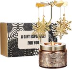 Snowflake Rotating Scented Candle, Gifts for Women Mom Daughter Sister Wife | Bi... - Image 5