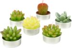 Cactus Tealight Candles, Handmade Delicate Succulent Cactus Candles（ Perfect for... - Image 4