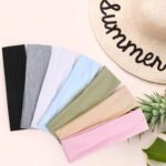 Trendy Non-Slip Headbands Set for Women - 7PCS Elastic Soft Thick Cotton Cloth H... - Image 7