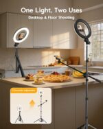 Upgrade Tripod Ring Light Stand with 2 Telescopic Arms -67" Ring Light Tripod fo... - Image 5