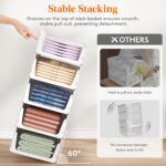 Lifewit 6 Pack Stackable Closet Organizers and Storage Basket for Clothes, Plast... - Image 4