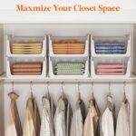 Lifewit 6 Pack Stackable Closet Organizers and Storage Basket for Clothes, Plast... - Image 8