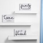 Jetec 3 Pcs Family Home Blessed Rustic Wood Sign Mini Wood Decorative Farmhouse ... - Image 5
