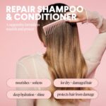 MONDAY HAIRCARE Repair Shampoo and Conditioner Set (2 Count) 12 oz For Dry to Da... - Image 3