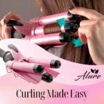 Alure Three Barrel Curling Iron Wand Hair Waver with LCD Temperature Display - 1... - Image 8