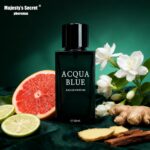 Acqua Blue Eau de Parfum for Men, 50ml Fresh Woody Fougere Cologne with Lemon, M... - Image 8