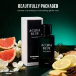 Acqua Blue Eau de Parfum for Men, 50ml Fresh Woody Fougere Cologne with Lemon, M... - Image 10