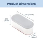 Luxe Bidet 4 Piece Universal Non-Slip Toilet Seat Bumpers with Strong Adhesive - Image 8