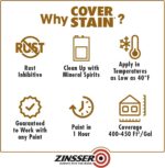 qt Zinsser 03504 White Zinsser, Cover-Stain Oil-Based Stain Blocker, 450 VOC - Image 6