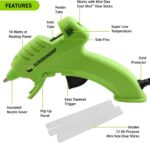 Surebonder 10W Ultra Low Temp Cool Shot Mini Glue Gun Kit with 12 Glue Sticks, B... - Image 3