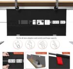 Univivi No Drill Under Desk Cable Management Tray, 36" Cord Organizer for Table,... - Image 3