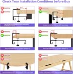 Univivi No Drill Under Desk Cable Management Tray, 36" Cord Organizer for Table,... - Image 6