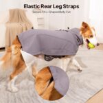 Dog Coat Warm Dog Winter Coat Waterproof Dogs Jacket with Reflective Pet Fleece ... - Image 7