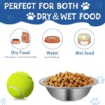 ZUFECY 4-Pack Stainless Steel Cat Bowls, 5.5'' Non-Tip Pet Food Dishes, Easy Cle... - Image 4