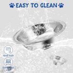 ZUFECY 4-Pack Stainless Steel Cat Bowls, 5.5'' Non-Tip Pet Food Dishes, Easy Cle... - Image 6