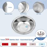 ZUFECY 4-Pack Stainless Steel Cat Bowls, 5.5'' Non-Tip Pet Food Dishes, Easy Cle... - Image 8