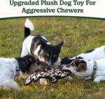 SHARLOVY No Stuffing Dog Toys Crinkle Squeaky, Long Lasting Chews for Aggressive... - Image 3