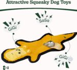 SHARLOVY No Stuffing Dog Toys Crinkle Squeaky, Long Lasting Chews for Aggressive... - Image 4