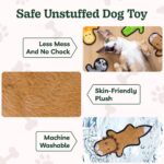 SHARLOVY No Stuffing Dog Toys Crinkle Squeaky, Long Lasting Chews for Aggressive... - Image 5