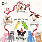 SHARLOVY No Stuffing Dog Toys Crinkle Squeaky, Long Lasting Chews for Aggressive... - Image 7