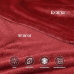 Catalonia Wearable Blanket with Sleeves and Foot Pocket for Adults | Warm Fleece... - Image 7