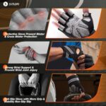 SIMARI Breathable Workout Gloves for Men Women, Padded Weight Lifting Gloves wit... - Image 5