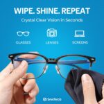 12 Pack Microfiber Lens Cleaning Cloths – Ultra-Soft, Scratch-Free Eyeglass Clot... - Image 3
