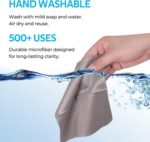 12 Pack Microfiber Lens Cleaning Cloths – Ultra-Soft, Scratch-Free Eyeglass Clot... - Image 5
