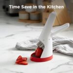 Chef'n Hand-Held Slicer Strawberry Slicester, Updated Design, Cherry/Meringue (1... - Image 8