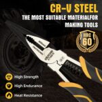 Multi-Function Needle Nose Pliers with Cutting, Stripping, Crimping and Gripping... - Image 4