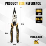 Multi-Function Needle Nose Pliers with Cutting, Stripping, Crimping and Gripping... - Image 8