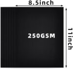 30 Sheets Black Cardstock, 8.5 x 11 Card Stock, 92lb/250gsm Thick Cover Stock, H... - Image 3