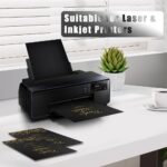 30 Sheets Black Cardstock, 8.5 x 11 Card Stock, 92lb/250gsm Thick Cover Stock, H... - Image 9