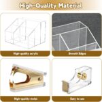 11 Pcs Acrylic Office Supplies Set Clear Desk Oganizer Accessories Kit include 2... - Image 6