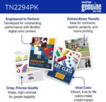 Brother Genuine TN2294PK Standard Yield 4-Pack Printer Toner Cartridges - Black,... - Image 4